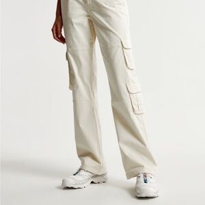 Cream Cargo Pants